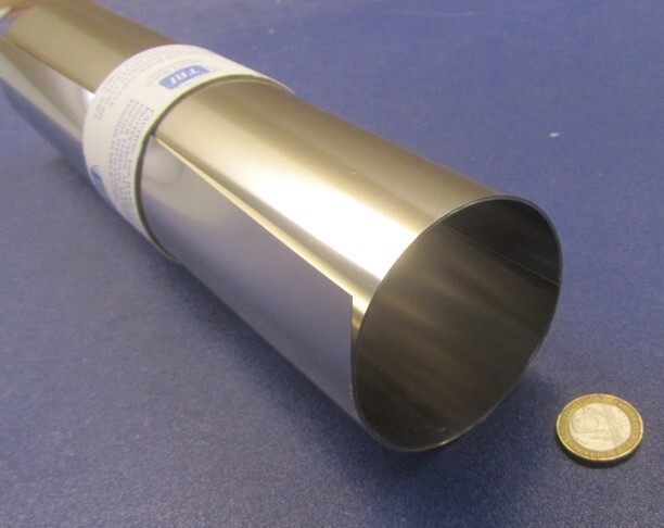 18-8 Stainless Steel Sheet, Full Hard, .008″ x 12″ x 50″