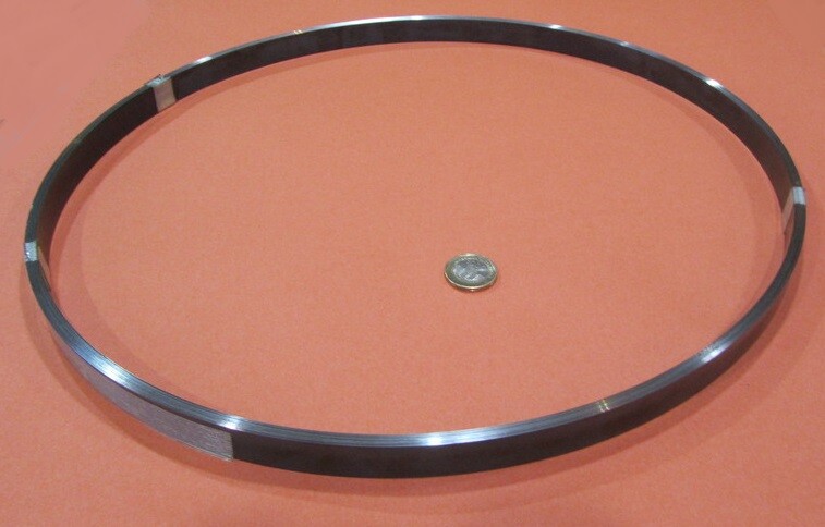 1095 Hard Blue Tempered Spring Steel Shim .008″ Thick x 0.750″ Wide x 1200″ Long