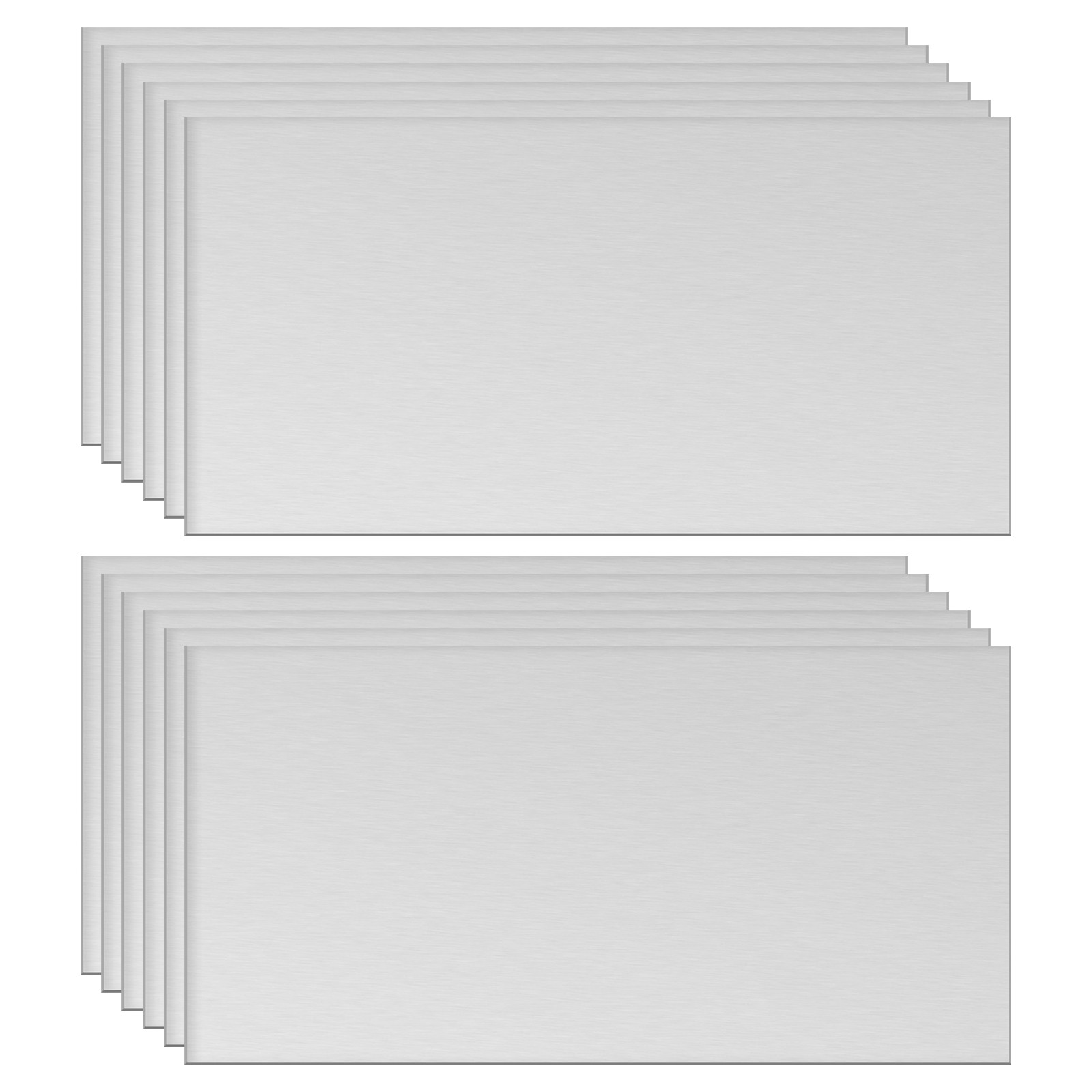 Aluminum Sheet, 12 Pcs 100mm x 50mm x 3mm Thickness 6061 Aluminum Plates