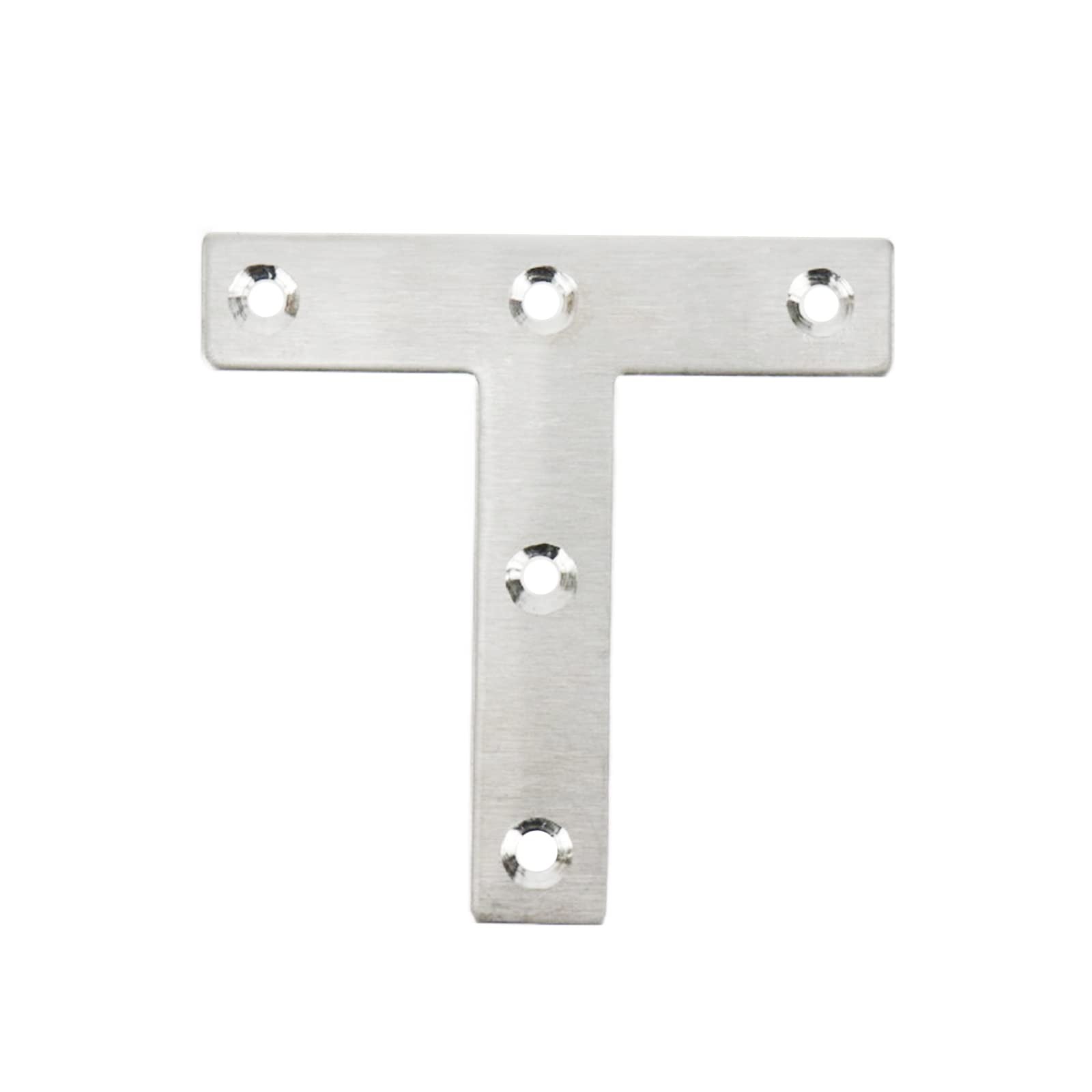 10 PCS T Brackets Mending Plate 3.14×3.14 In Stainless Steel Flat Repair