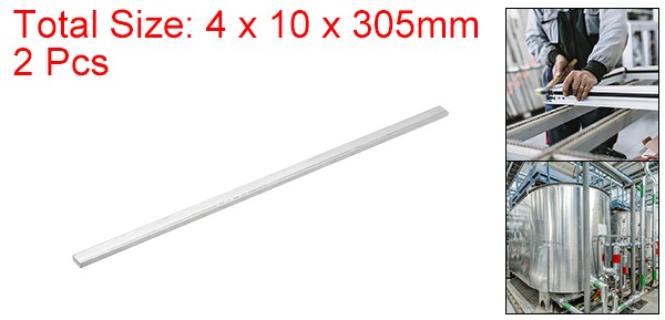 2Pcs Square Aluminum Bar 3/16″ Thick 0.4″ Width 12″ Length