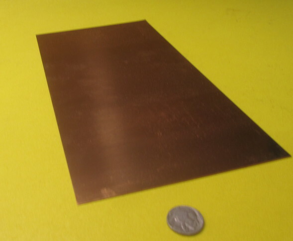 510 Phosphor Bronze Sheet .025″ (+/-.004″) Thick x 6.0″ Wide x 12.0″ Length