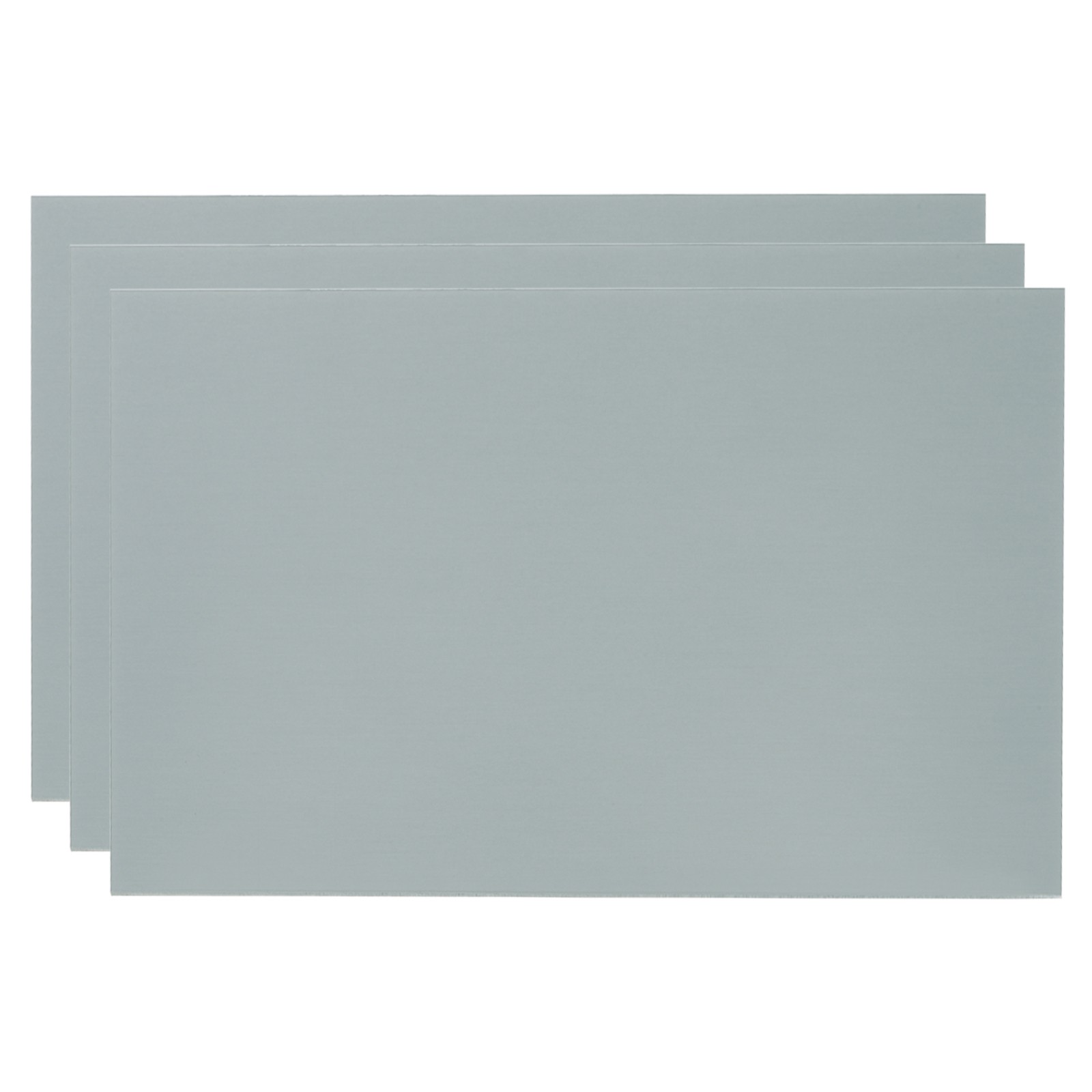 8×12 Inch Anodized Aluminum Sheet Metal, 3Pcs Laser Plates Engraving, Gray