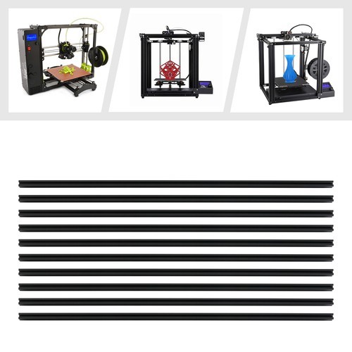 10 Pack Set 2020 Black T-Slot Aluminum Extrusion For CNC 3D Printer – 10X 1M