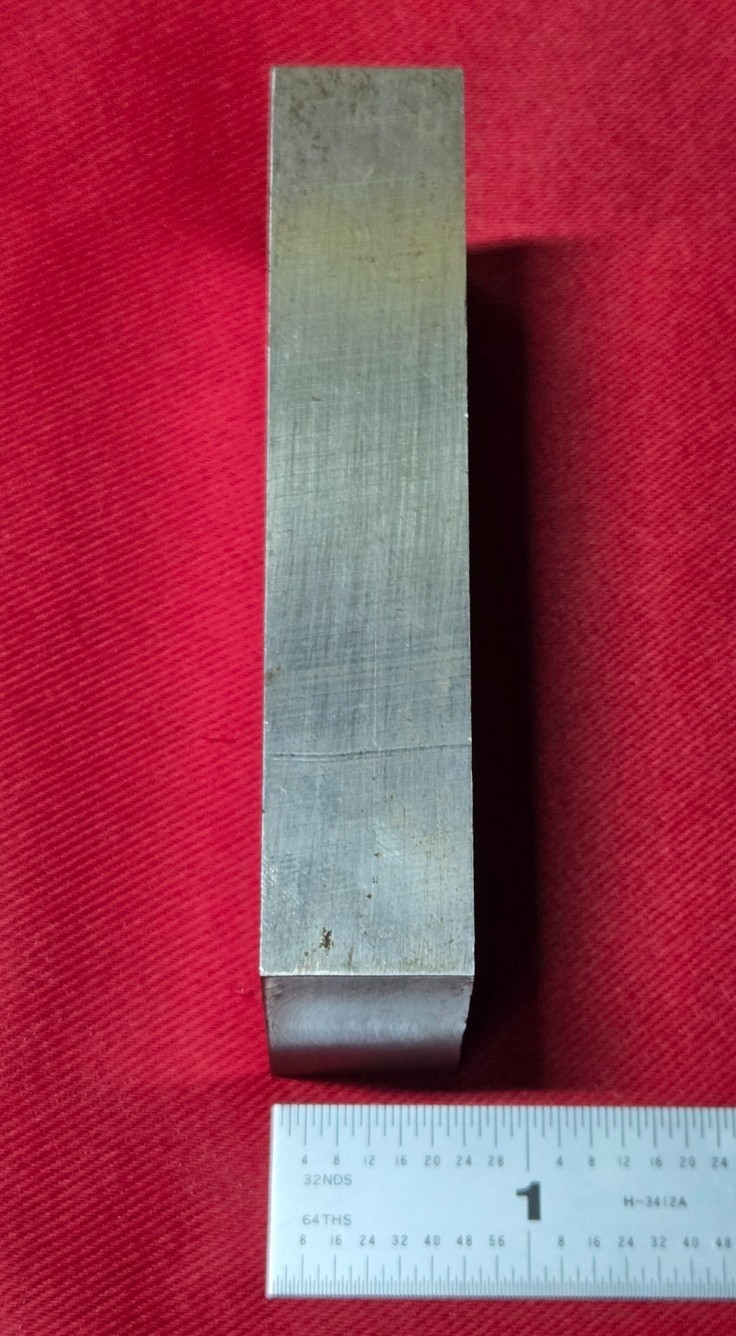 D2 Tool Steel Block Billet 3.71″ L x 1.529″ W x 0.75″ Thick, 1 Lb 2.6 Oz.