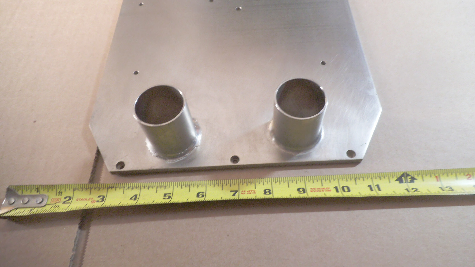 Nickel plated Aluminum plate, 14-7/8″ x 9-7/8′” x 1/4″ thick