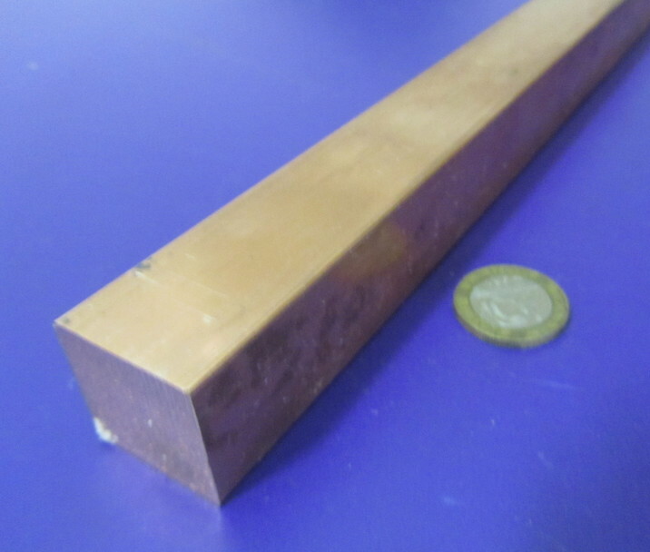 182 Copper Square Bar 1.0″ Thick x 1.0″ Wide x 3 Foot Length