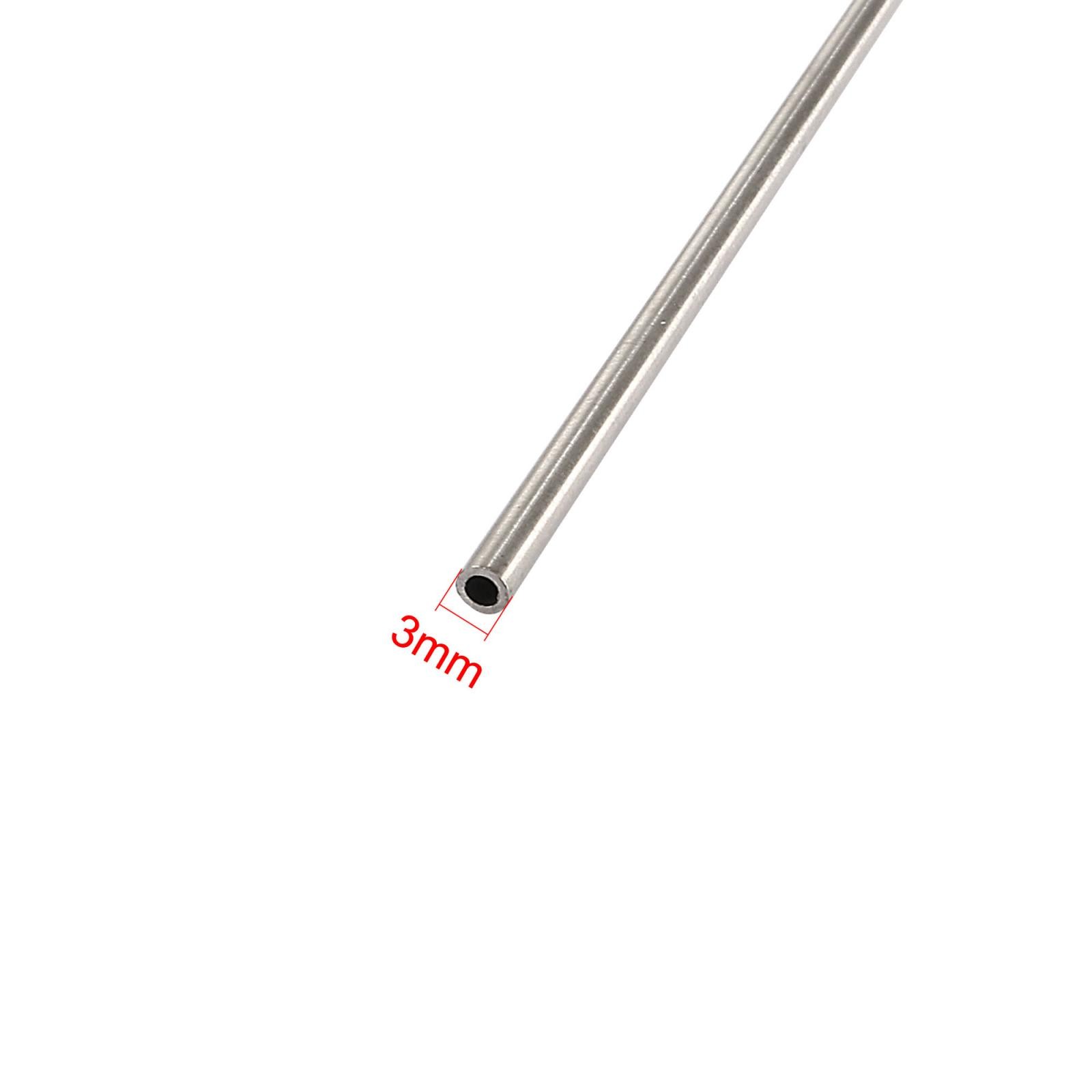 2Pc Metal Working Stainless Steel Round Tubes 170x3mm 0.5mm Wall Thick