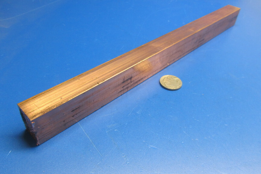 182 Copper Bar 3/4″ Thick x 1.0″ Wide x 1 Foot Length