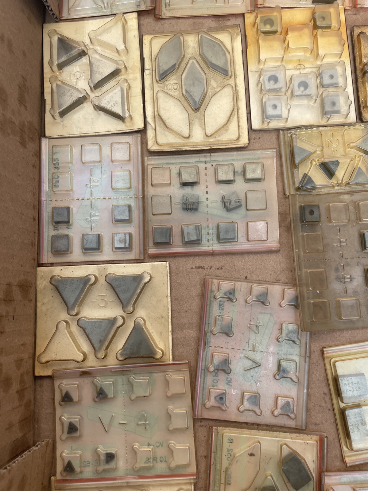 Mix Lot of Good Unused Carbide Inserts Approximately 100 Pieces