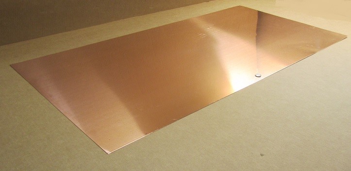 101 Copper Sheet 1/8 to 1/4 Hard .032″ Thick x 24.0″ Wide x 48.0″ Length