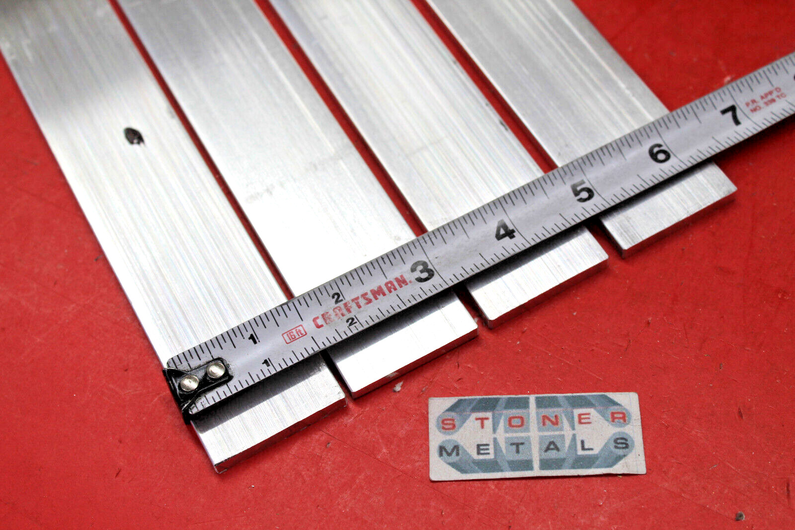4 Pieces 3/16″ X 1-1/2″ ALUMINUM 6061 FLAT BAR 26″ long T651 Extruded Mill Stock
