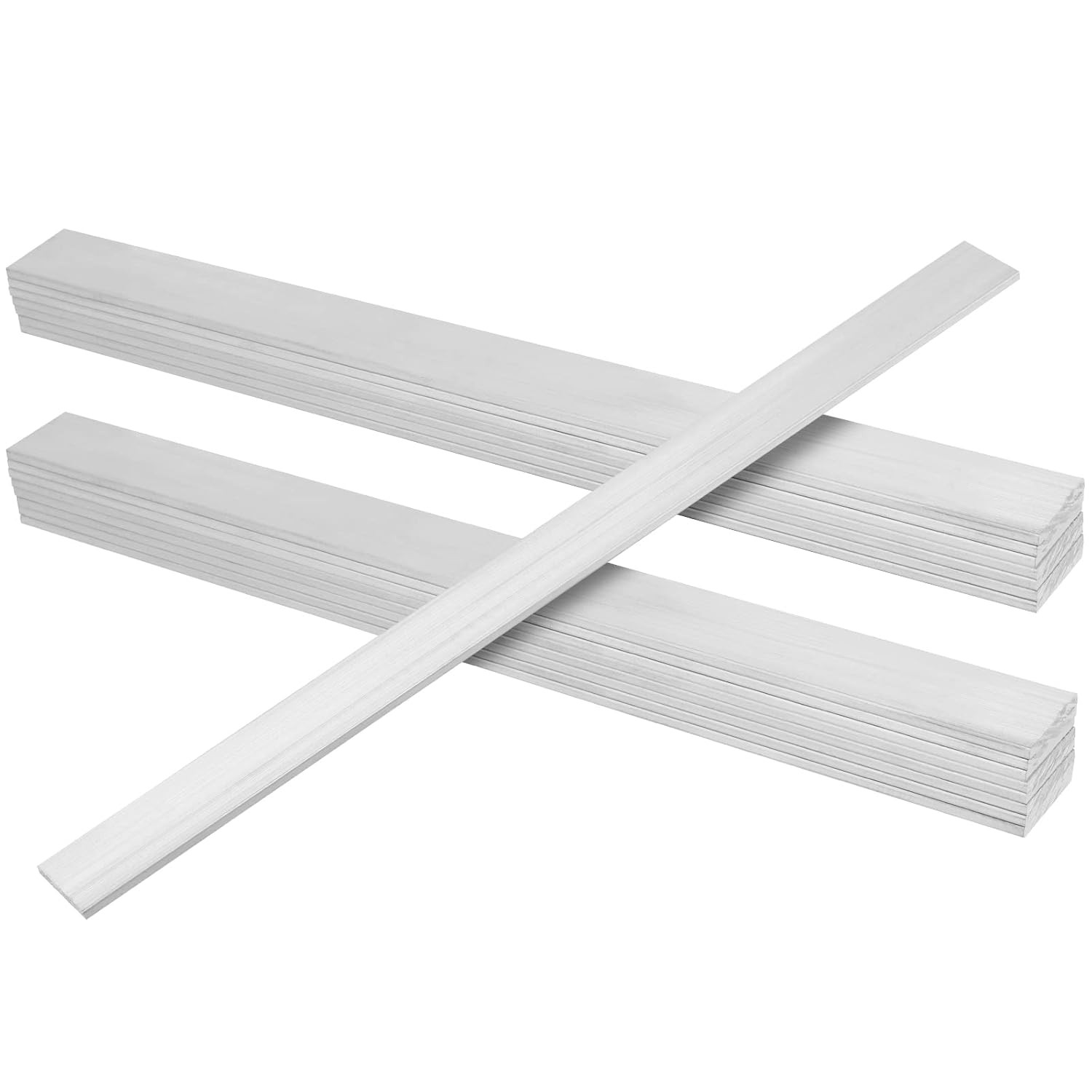 16 PCS 6061-T6511 Aluminum Flat Bar, 12 X 1 X 1/8 Inch Square Solid Bar Stock fo