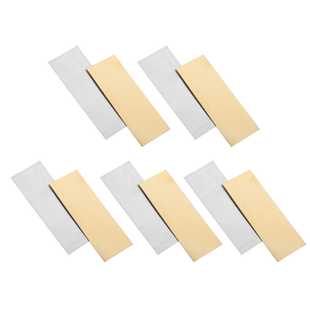 5 Pairs Copper Sheets Zinc Strip Anode For Zinc Plating Copper Strip Zinc Sheet