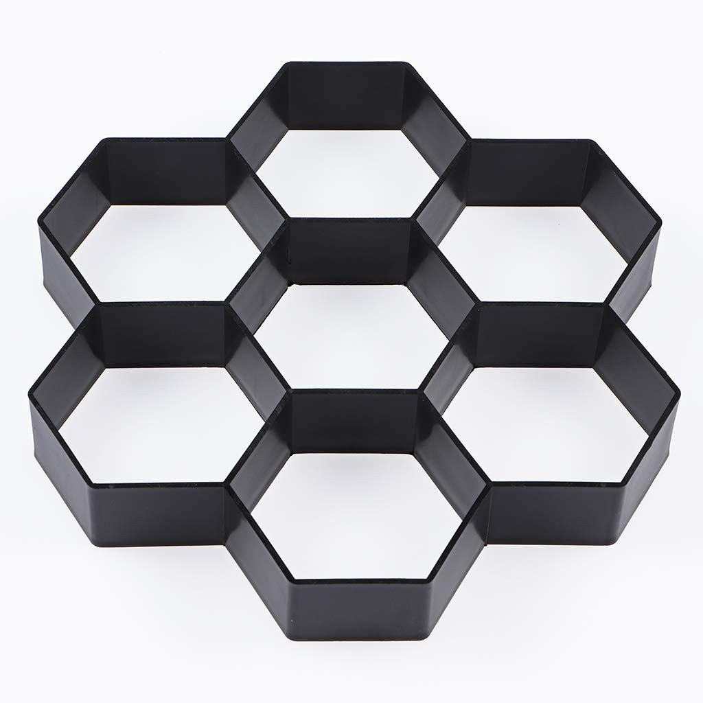 Molde hexagonal para pavimento 29,5 x 28 x4,3 cm reutilizable caminos peatonales