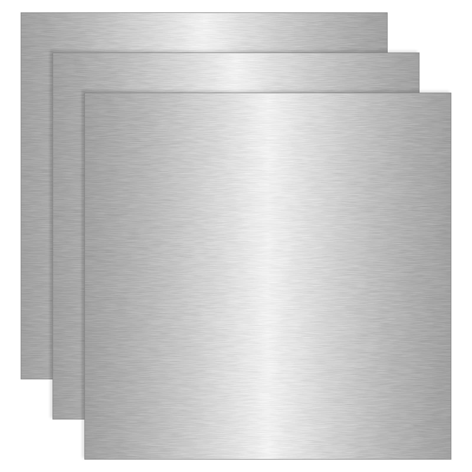 3 Pack 12×12 Inch Aluminium Metal Sheets, 6061 T6, Flat Plain Plate, 1/16″ Thick
