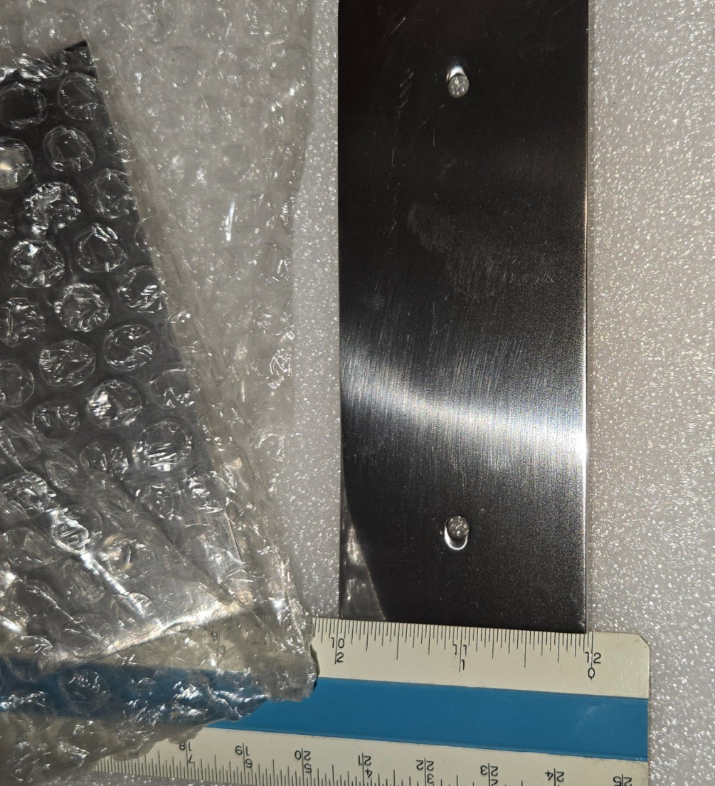 Heavy Aluminum Blank Engraving Plate 4-3/4″ X 2″ x 1/4″ Thick W/ 2 Mounting Hole