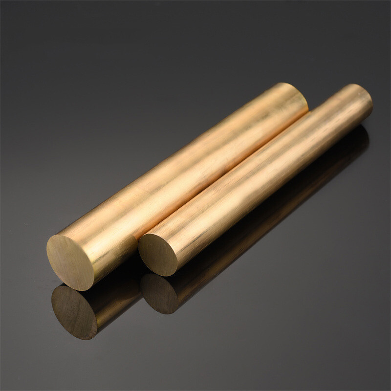 Brass Solid Round Bar H59, Length 200mm, Ø 12-22mm for DIY Crafts