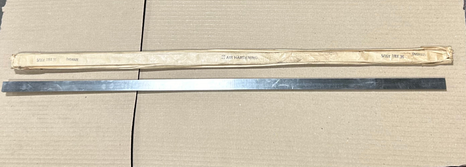 5/16 X 7/8 X 36″ A-2 Flat Ground Stock OVERSIZE Tolerance