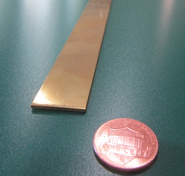 353 Brass Flat Bar 1/16″ Thick x 3/4″ Wide x 36.0″ Length