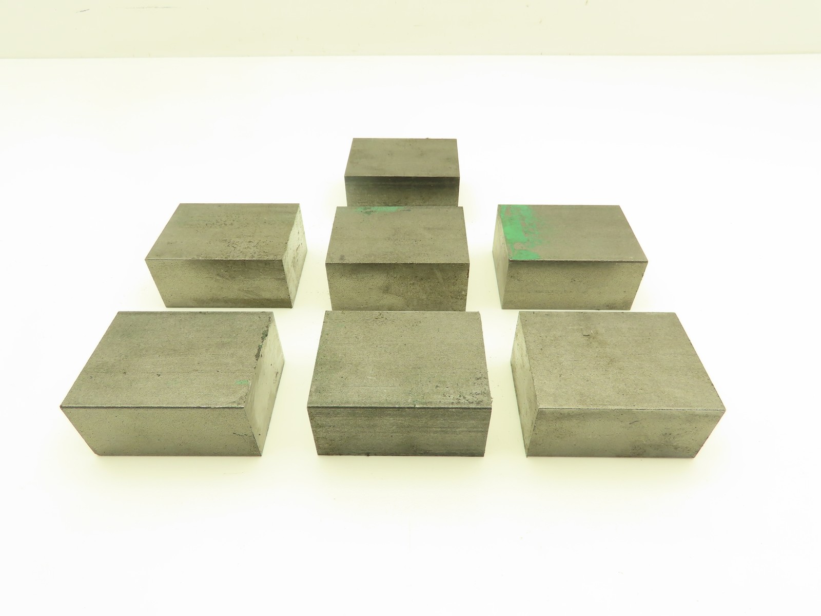 1018 Cold Rolled Steel Flat Bar Stock 1-1/4″x 2″x 2-1/2″L Lot of 7 Blocks