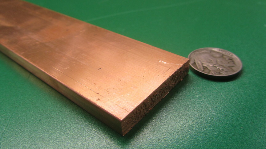 182 Copper Bar 1/4″ Thick x 1 1/2″ Wide x 3 Foot Length
