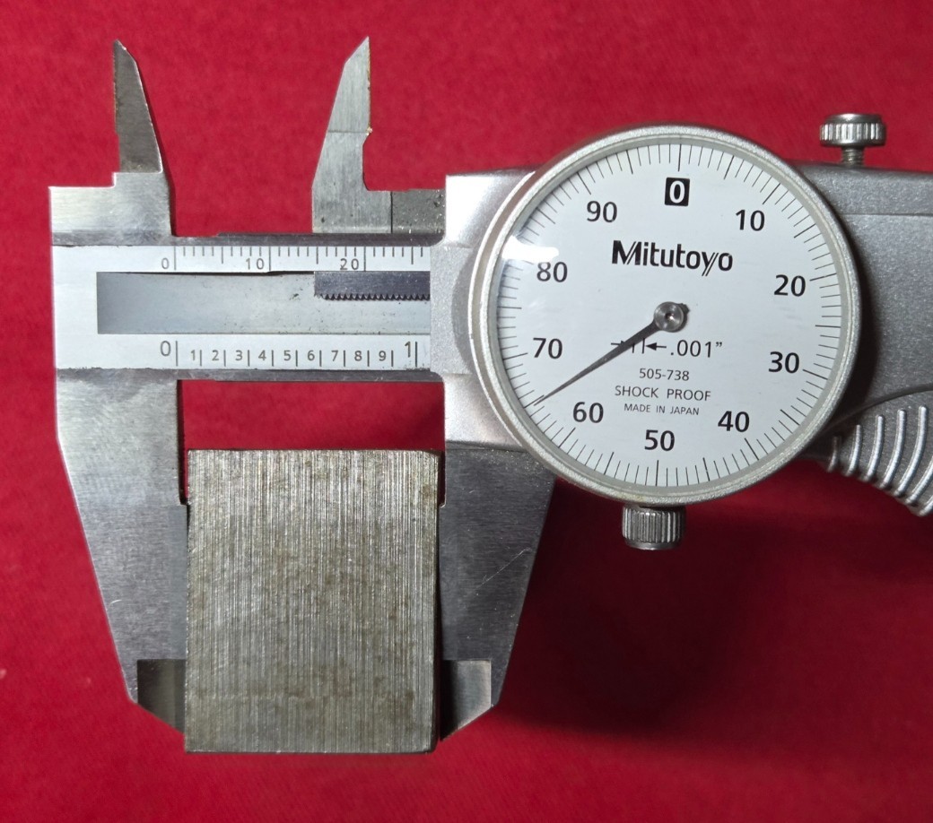 D2 Tool Steel Block Billet 4.085″ L x 1.28″ W x 1.065″ Thick, 1 Lb. 8.8 Oz.