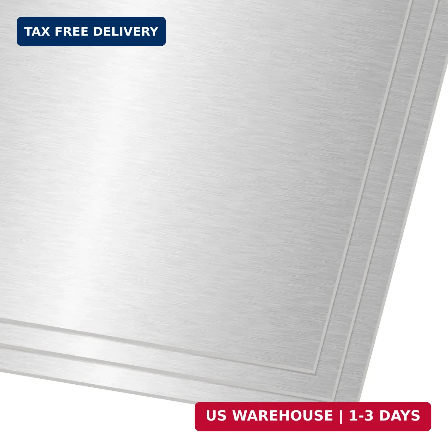 3-Pack 6061-T6 Aluminum Sheet Plate 12″ x 12″ x 1/16″ Flat Plain Metal Panel