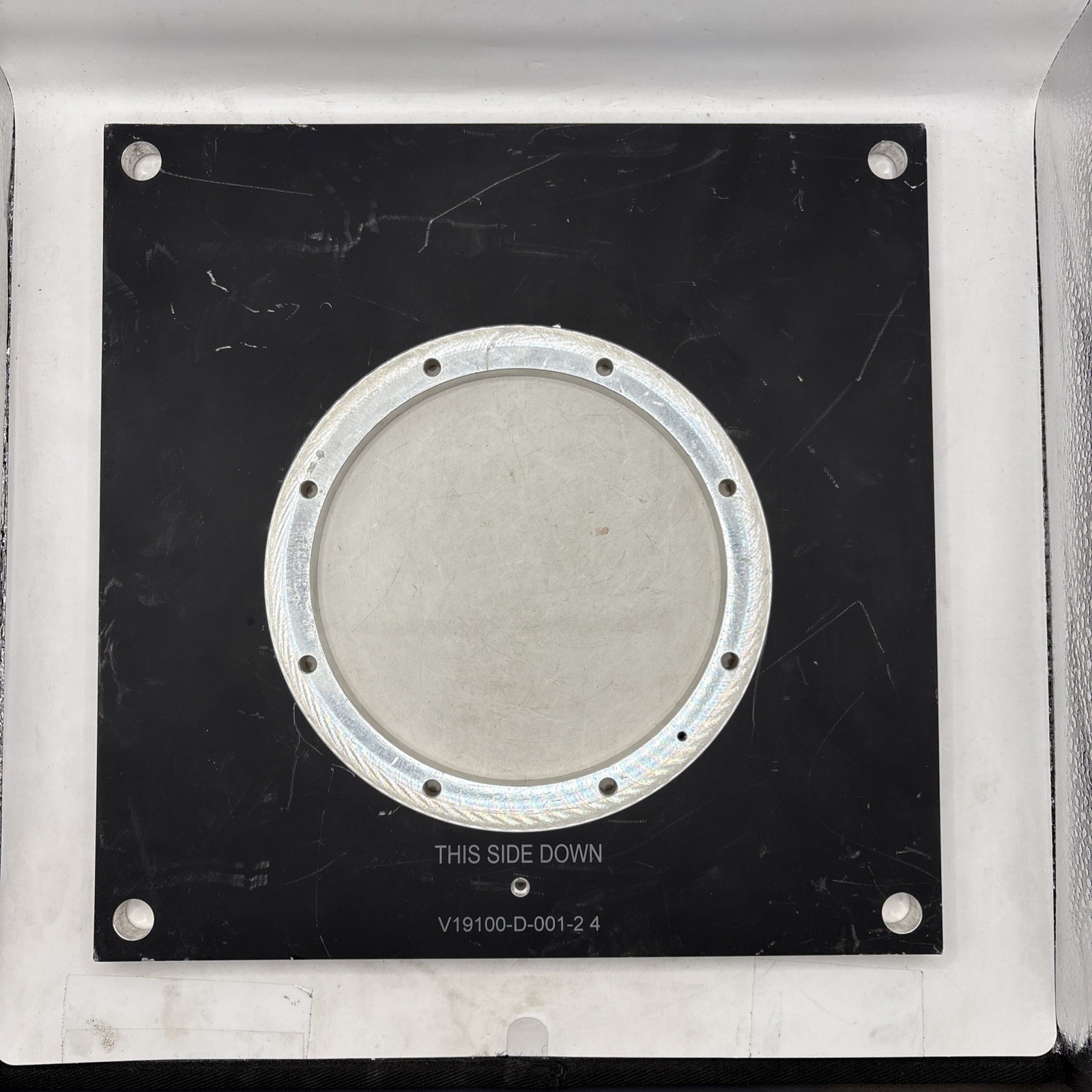 Industrial Stainless Steel Plate 12x12x1/2 Inches For Parts Or Other Uses As Is