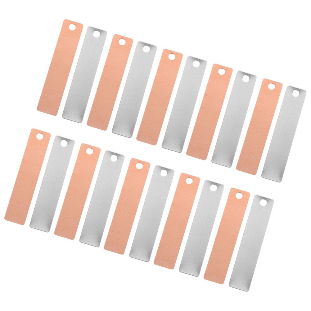 8 pairs Copper Zinc Anode Sheet Electrode Strip Fruit Battery Experiment