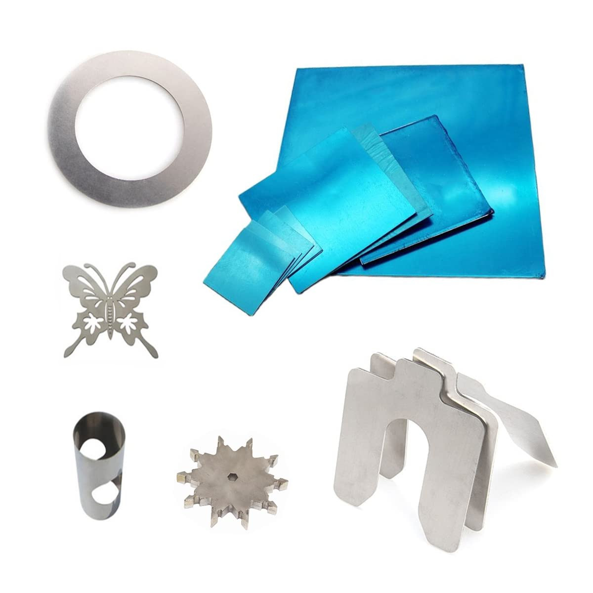 304 Stainless Steel Sheet, Metal Sheet for Crafting, Brushed Finish Flat Sheets
