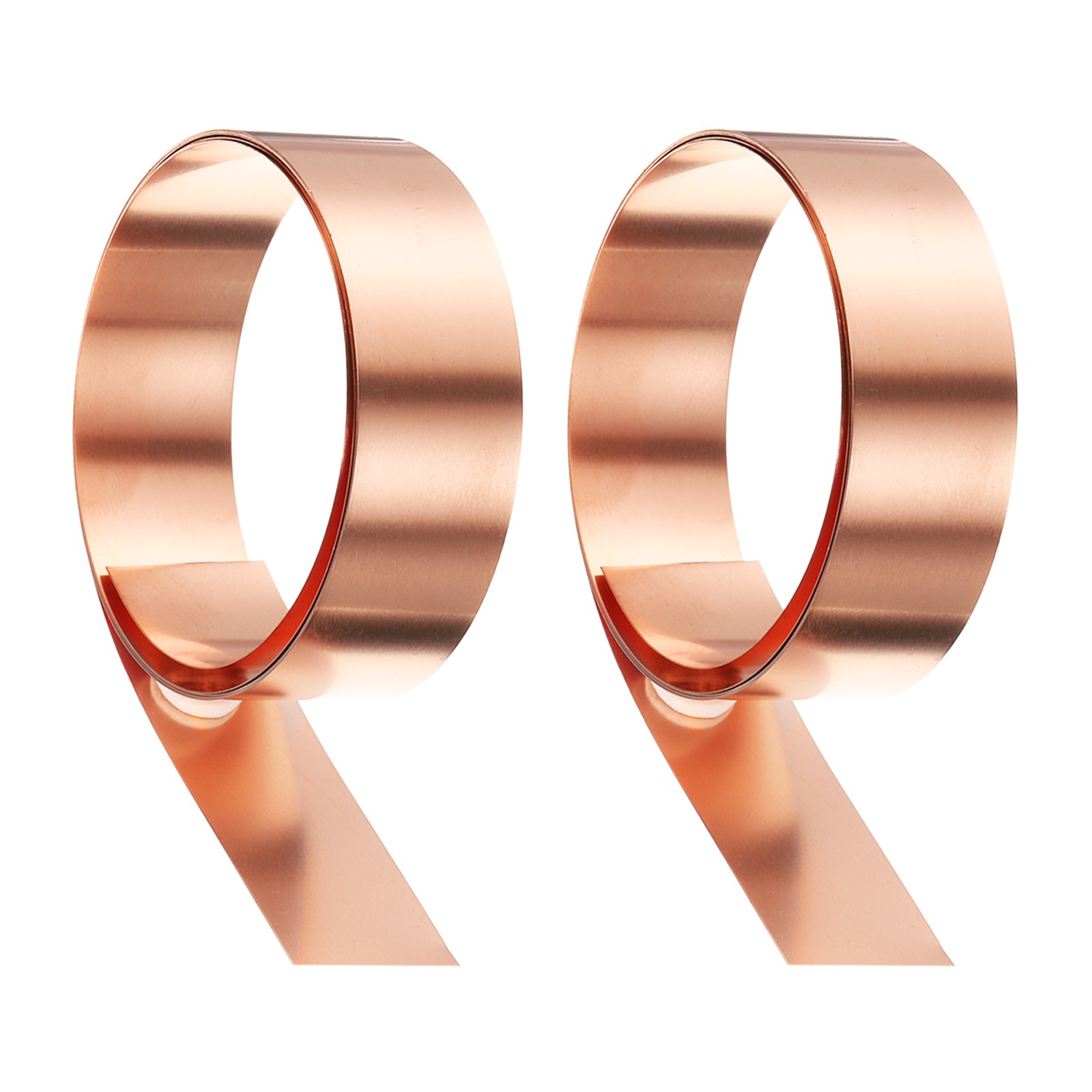 2pcs Copper Sheet Roll 0.5mm Thick Copper Flashing Strip (0.8″ Width x 3.28ft)