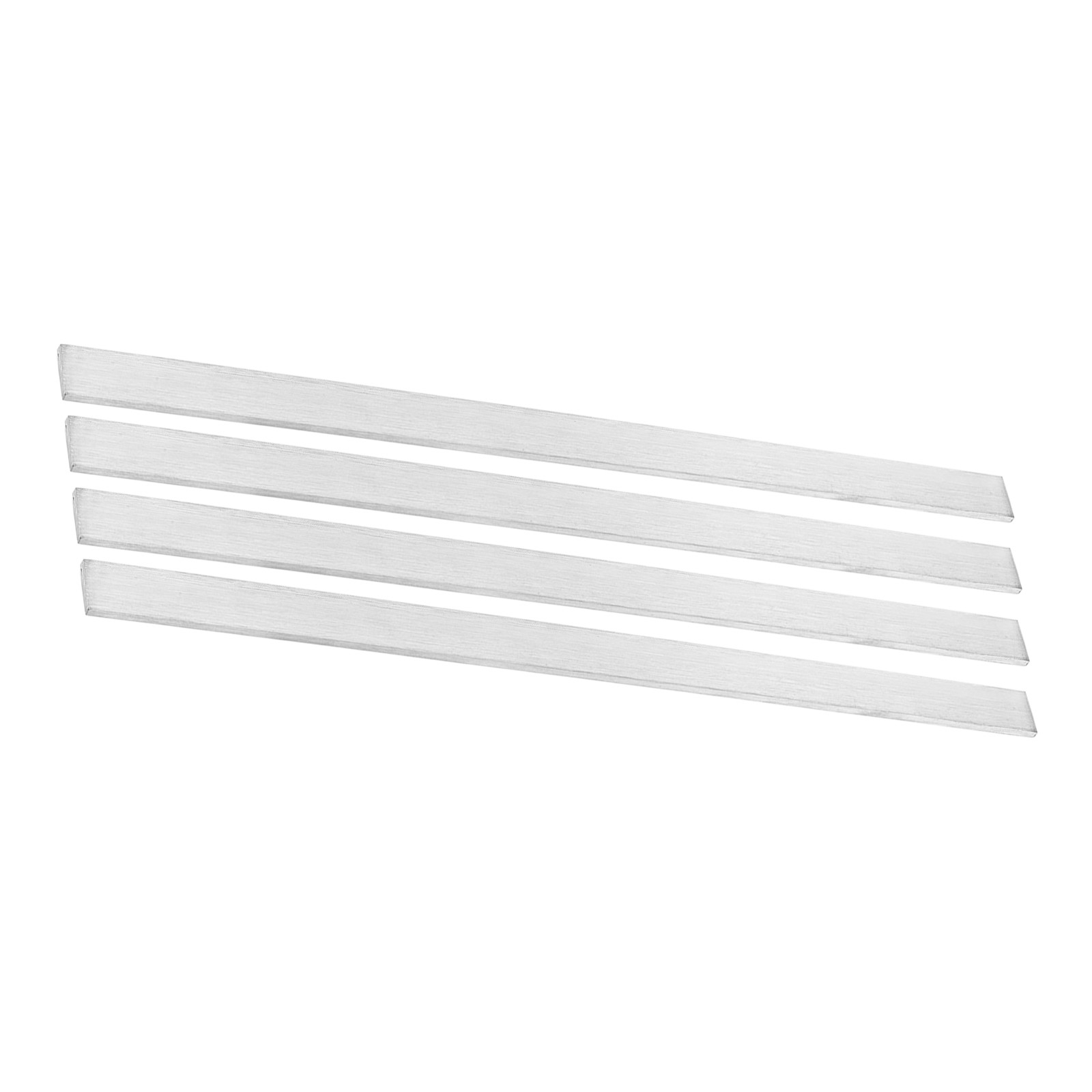 4Pcs 304 Stainless Steel Flat Bar 1/8″ Thickness 3/8″ Width 12″ Length Brushed