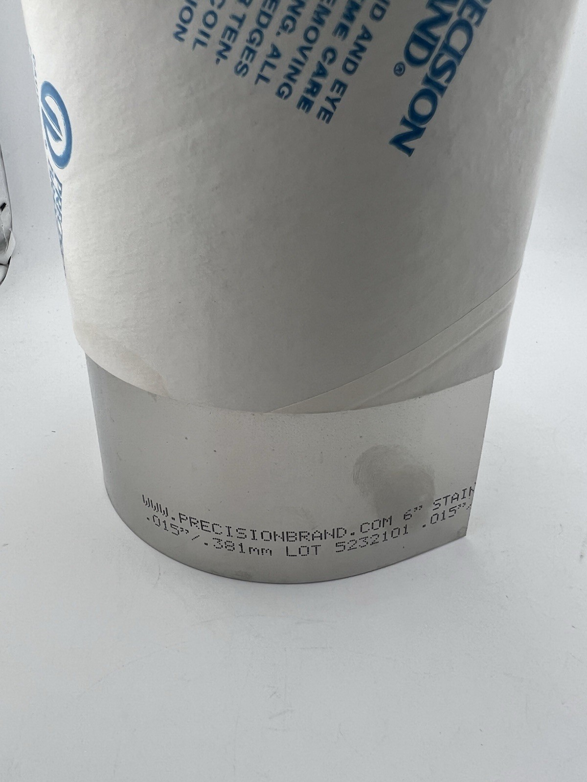 Precision Brand 22365 Stainless Steel Shim Stock Roll .015” x 6” x 50” – NOS