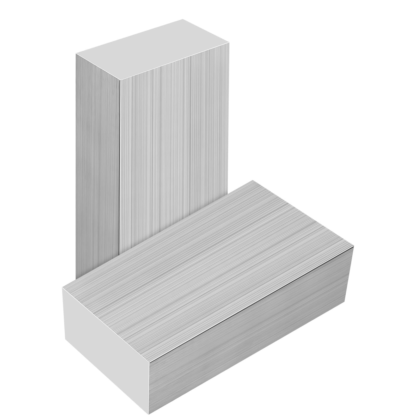 4PCS 1x2x4 Inch Aluminum Flat Bar, 6061 Solid Block, Mill Stock Metal Material