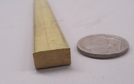 360 Brass Flat Bar 5/16″ Thick x 1/2″ Wide x 72.0″ Length