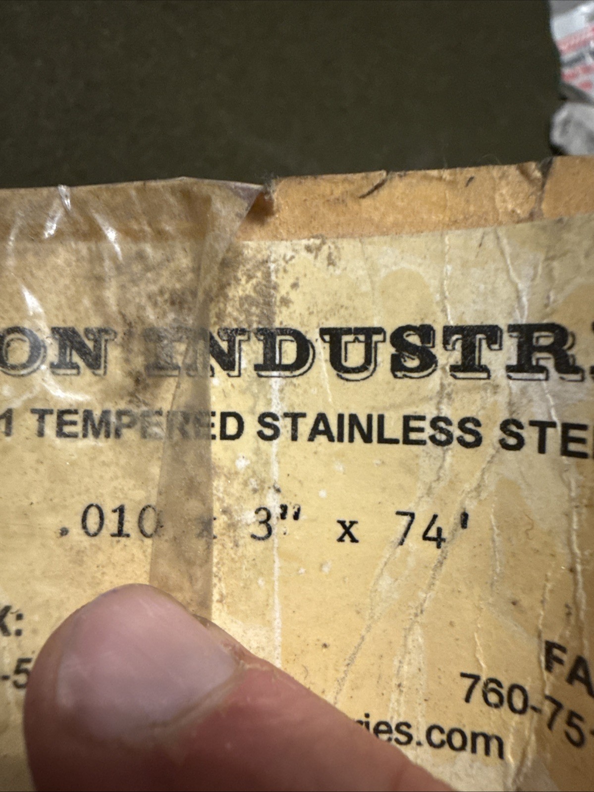 301 Stainless Steel Sheet .010″ Thick x 3” Width x 70’ Length USA 🇺🇸