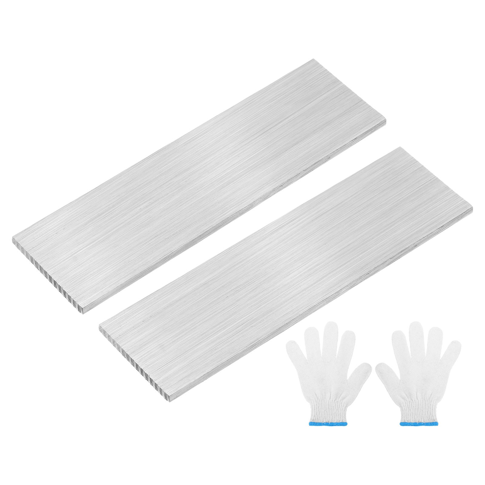 2 Pcs 304 Stainless Steel Flat Bar 1/8″ x 1-3/16″ x 4″ Trim Strips Sheet