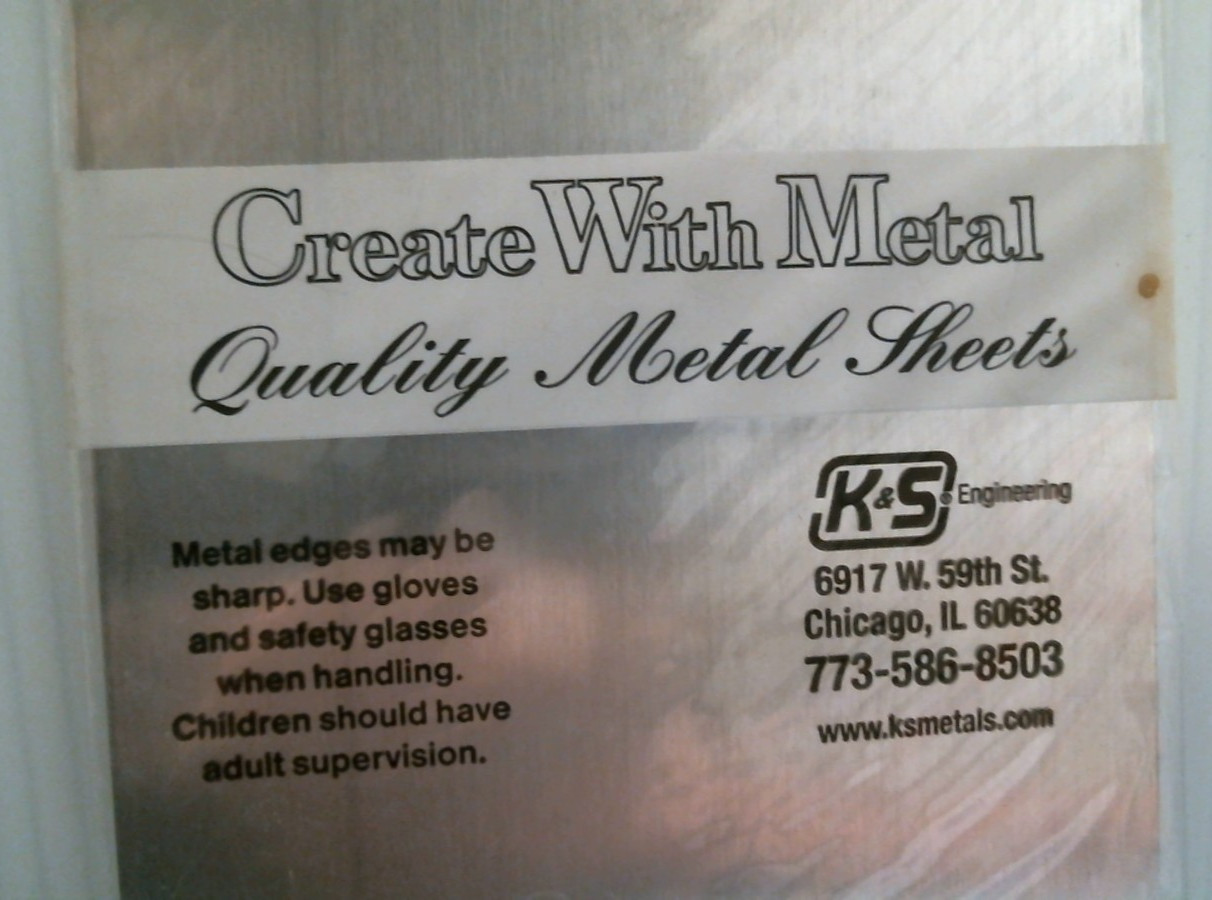 K&S Aluminum Sheet Metal .032 x 4 x 10 (256) FS