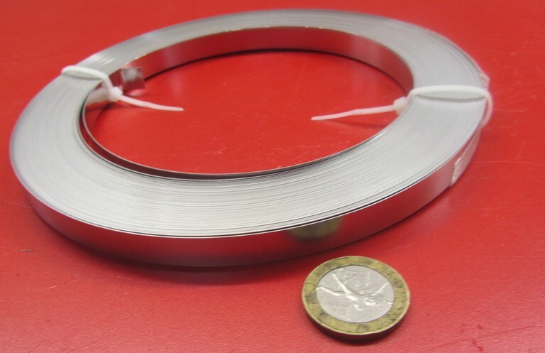 301 Stainless Steel Sheet Shim, .012″ (+/-.0010″) x 3/8″ x 100 Foot Length