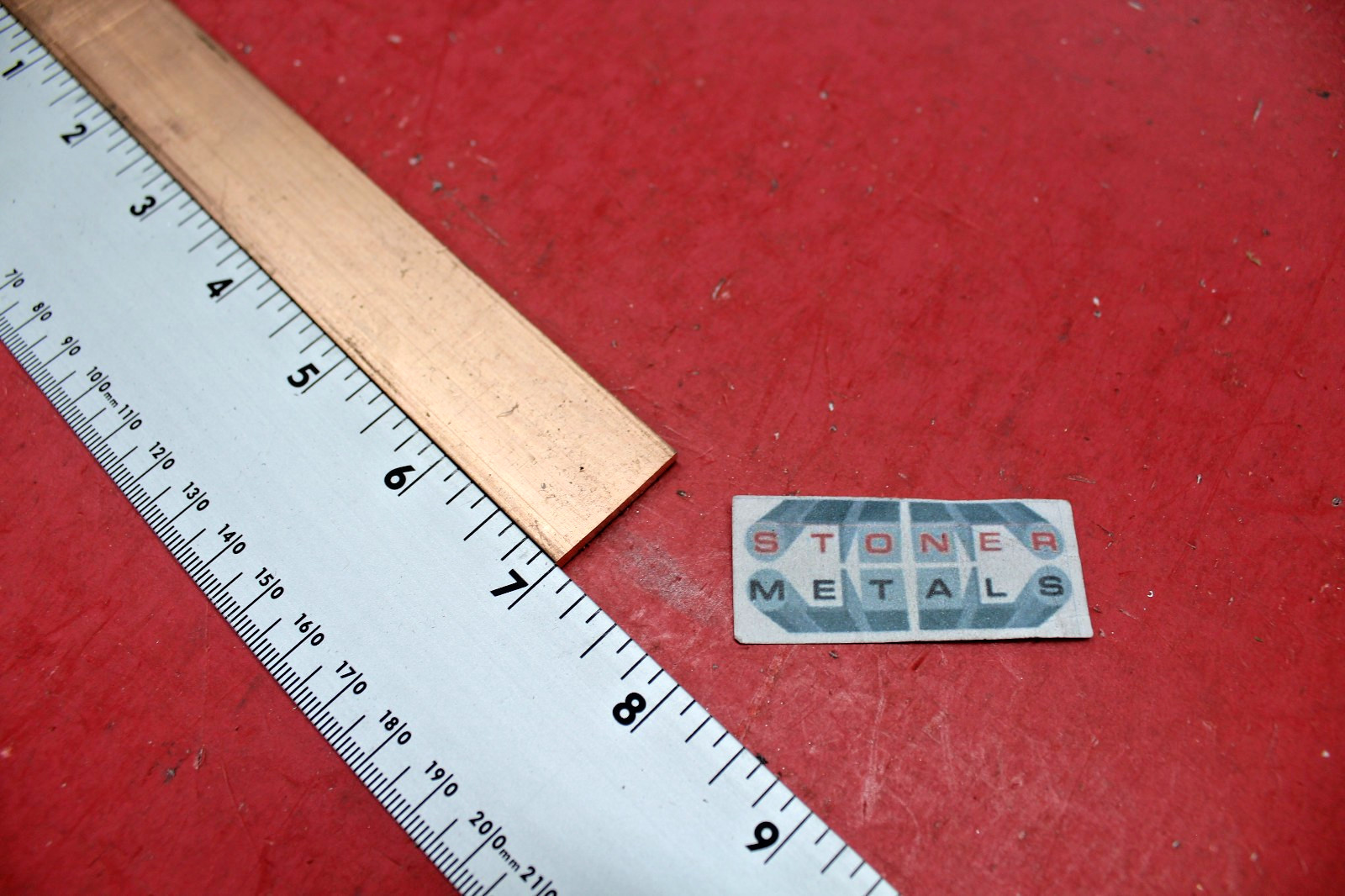 20 Pieces 1/8″ x 1″ C110 COPPER BAR 7″ long Solid Flat Mill Bus Bar Stock H02