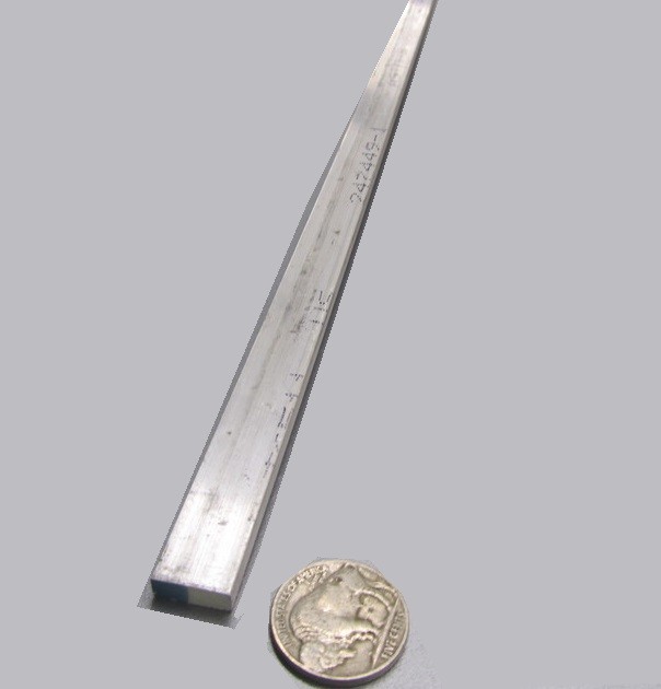 6061 T651 Aluminum Bar, 3/16″ (.187″) Thick x 1/2″ Wide x 12″ Length, 6 Pcs.