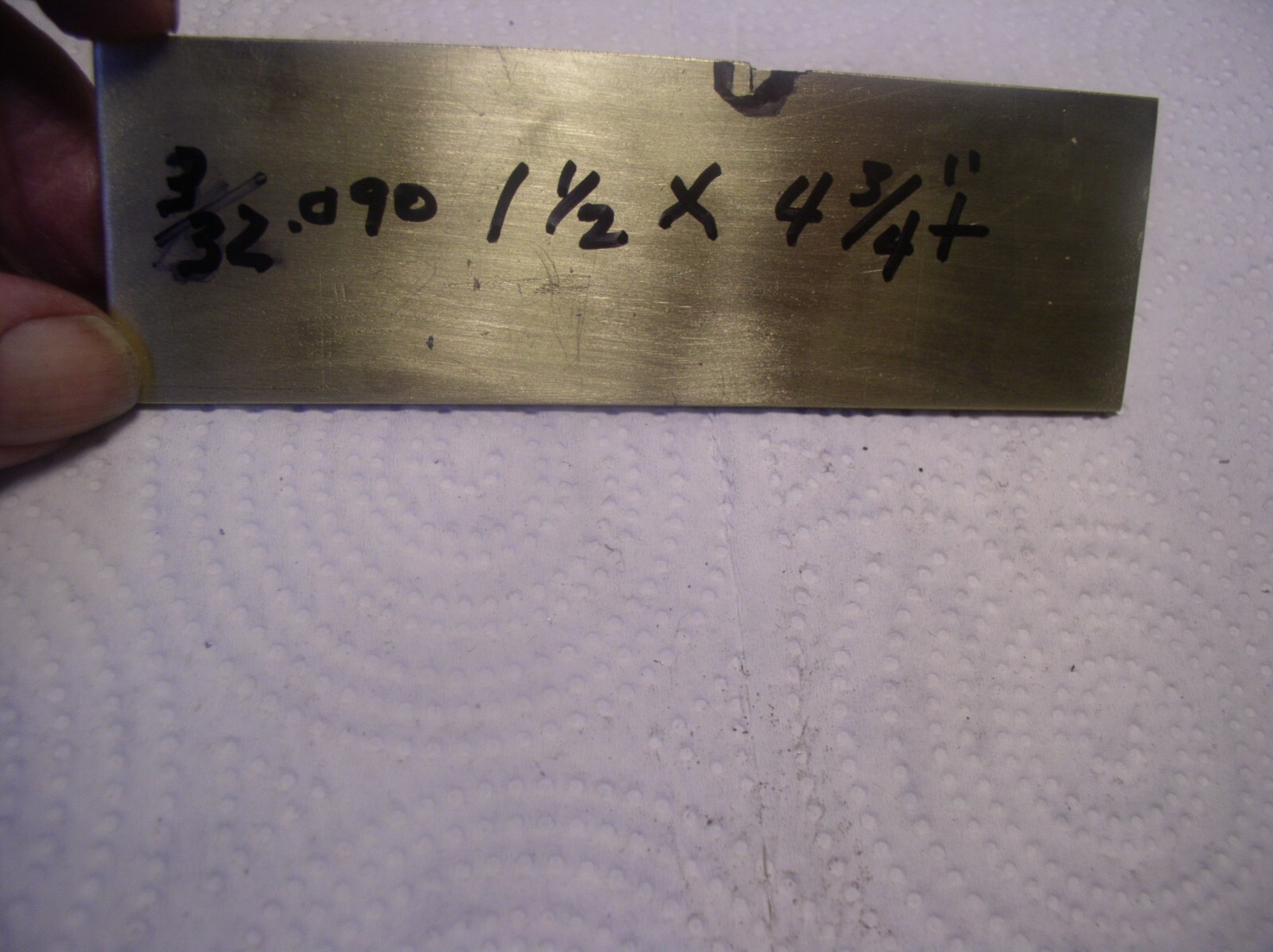 1PCS. 3/32″ X1 1/2″ X 4 3/4″OR LONGER SOLID BRASS FLAT STOCK YELLOW BRASS