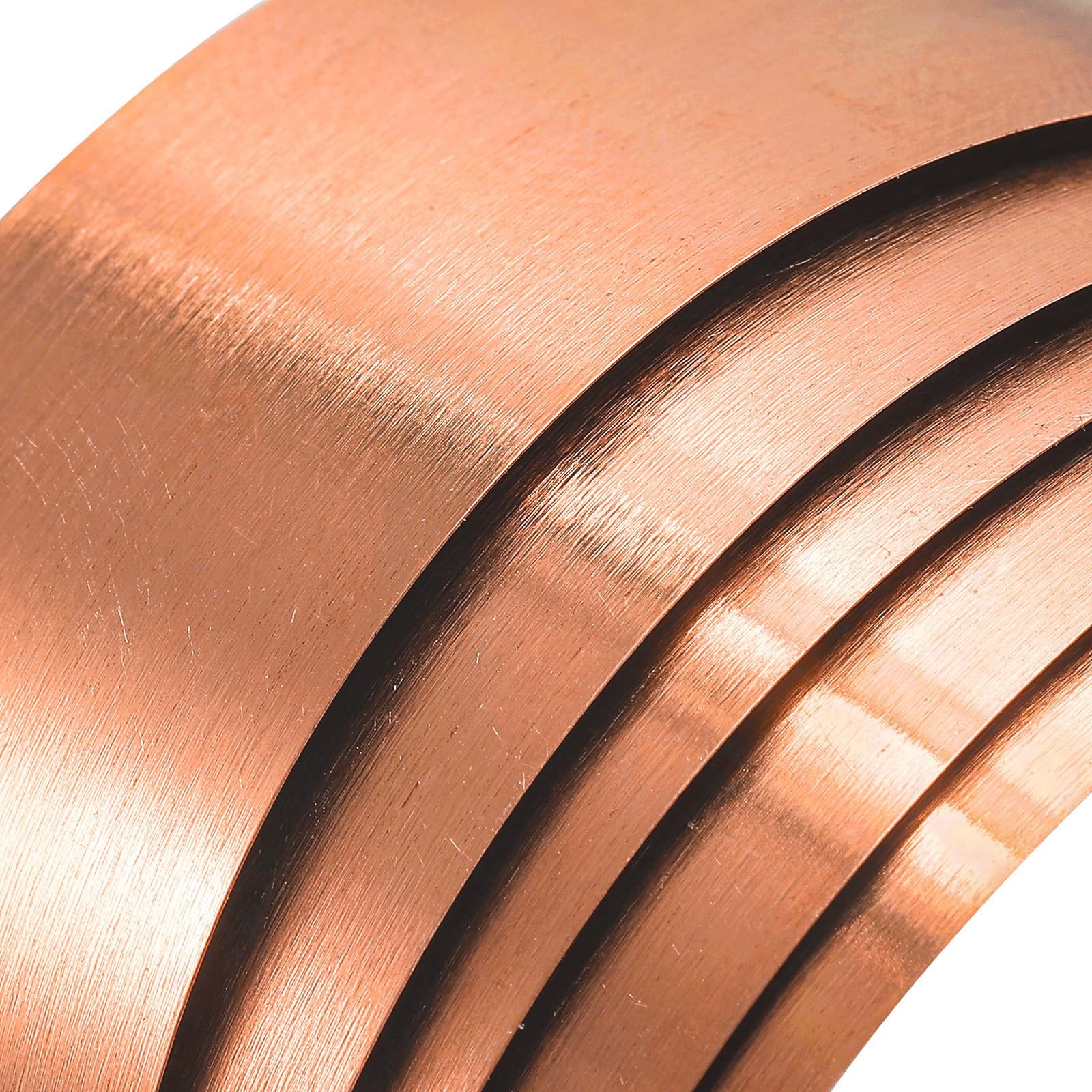 Copper Sheet Roll, 2000mm x 10mm x 0.3mm, 99.9% Pure Copper Tape Metal Foil …