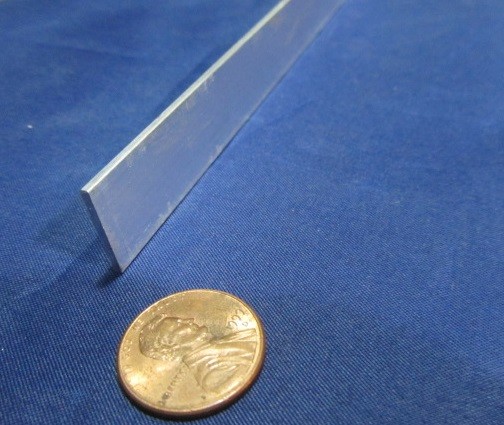 6061 T6 Aluminum Bar, 1/16″ (.062″) Thick x 5/8″ Wide x 72″ Length, 8 Units