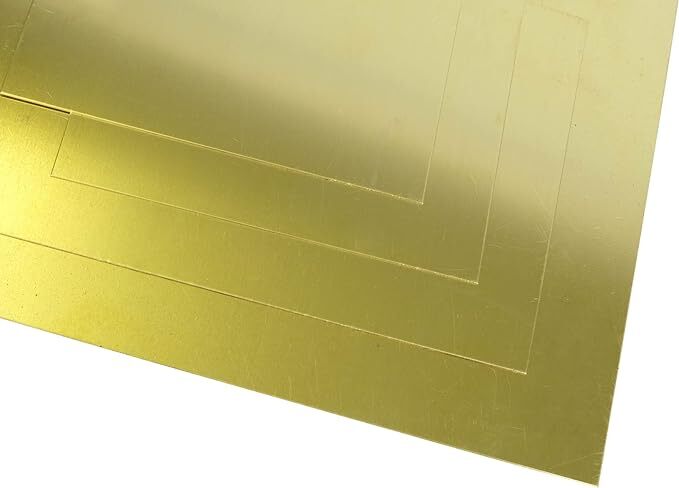 Messingblech Ms63 2.0321 Messing Platten CuZn37 Zuschnitt Blech wählbar 0.5-3mm