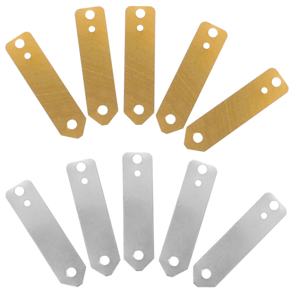 10PCS Copper Zinc Anode Sheet Electrode Strip Fruit Battery Experiment Copper