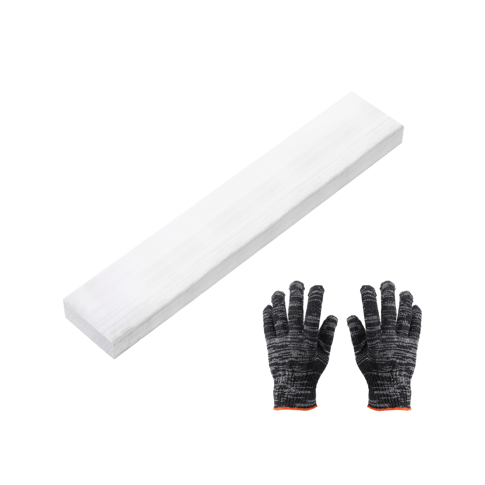Square Aluminum Flat Bar, 15/32″ Thickness 1-3/8″ Width 8″ l with Glove