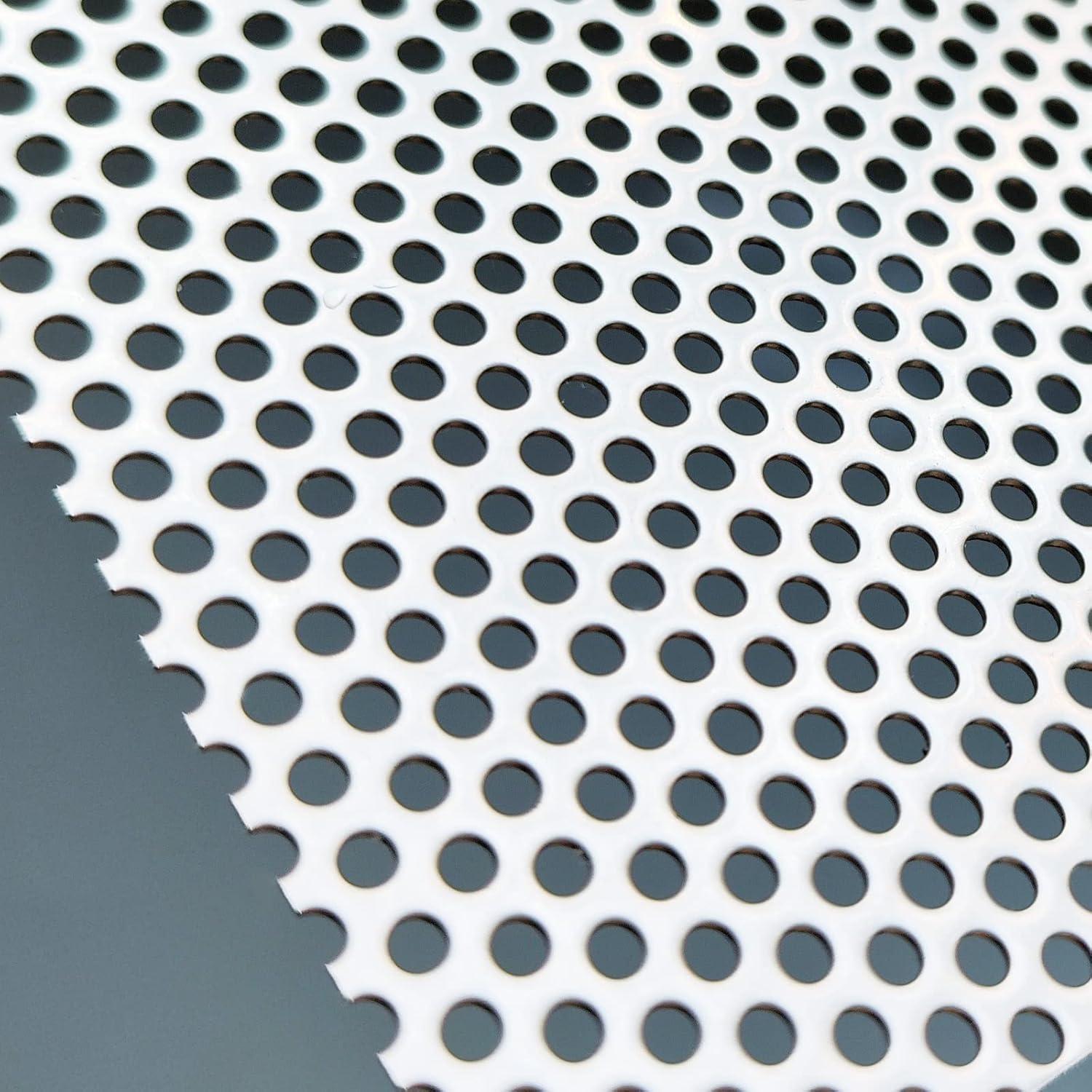 Stainless Steel Perforated Metal Sheet 11.8″ X 11.8″, 0.12″ Hole, 0.035″ Thick..