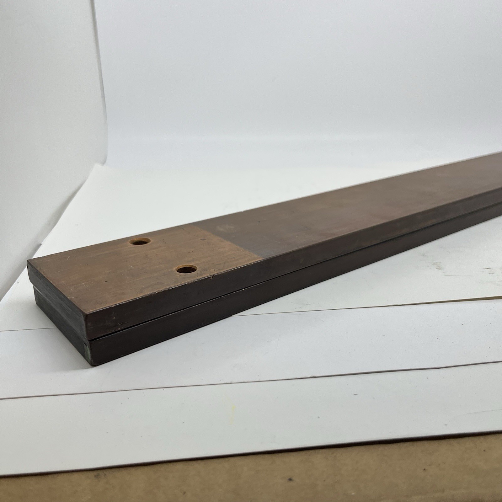 Lot Of 2 Copper Flat Bars ~1/2” x ~3″ x ~22” Copper Bus Bar ~10.5 Pounds READ